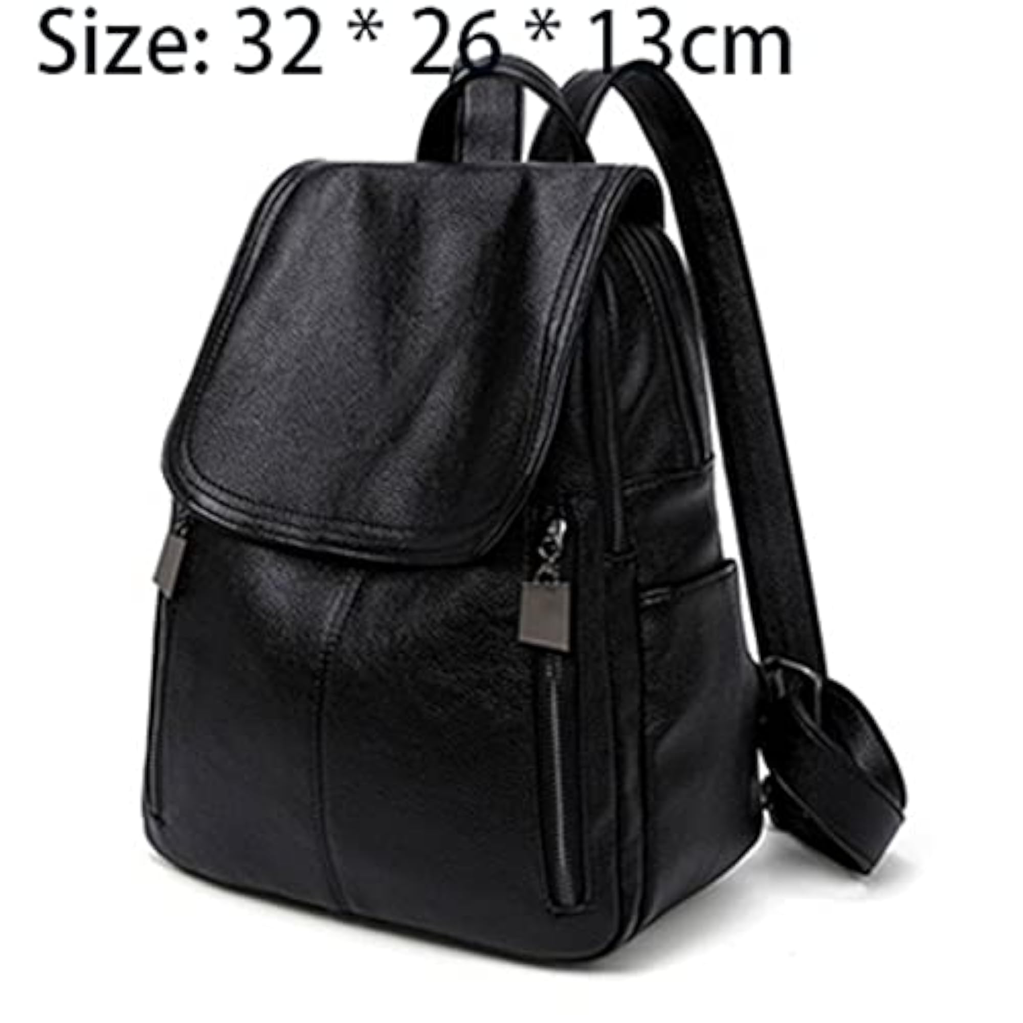 Genuine Leather Travel Backpack for Women, Large Capacity
